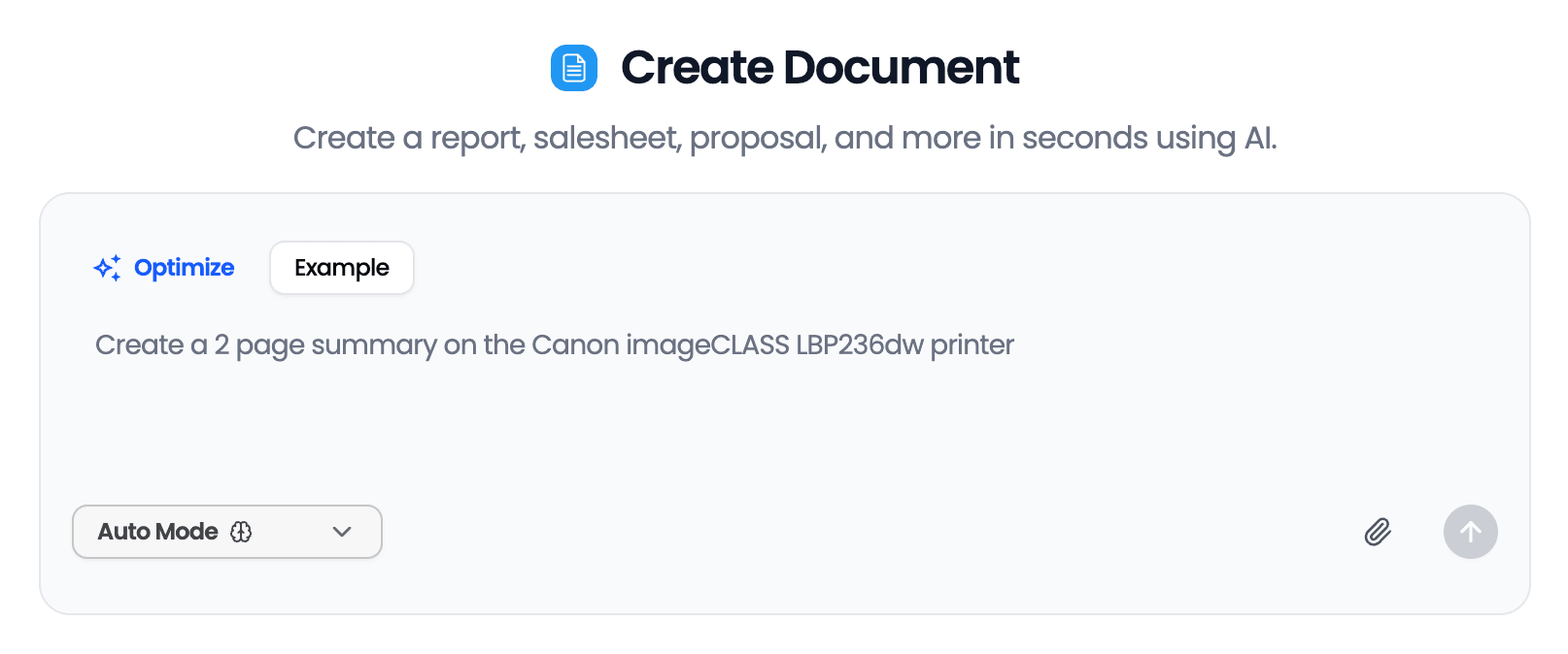 AI Document Generator App Preview